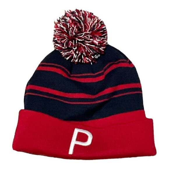 PUMA Raised P Removable Pom Cuffed Beanie - Picture 7 of 9